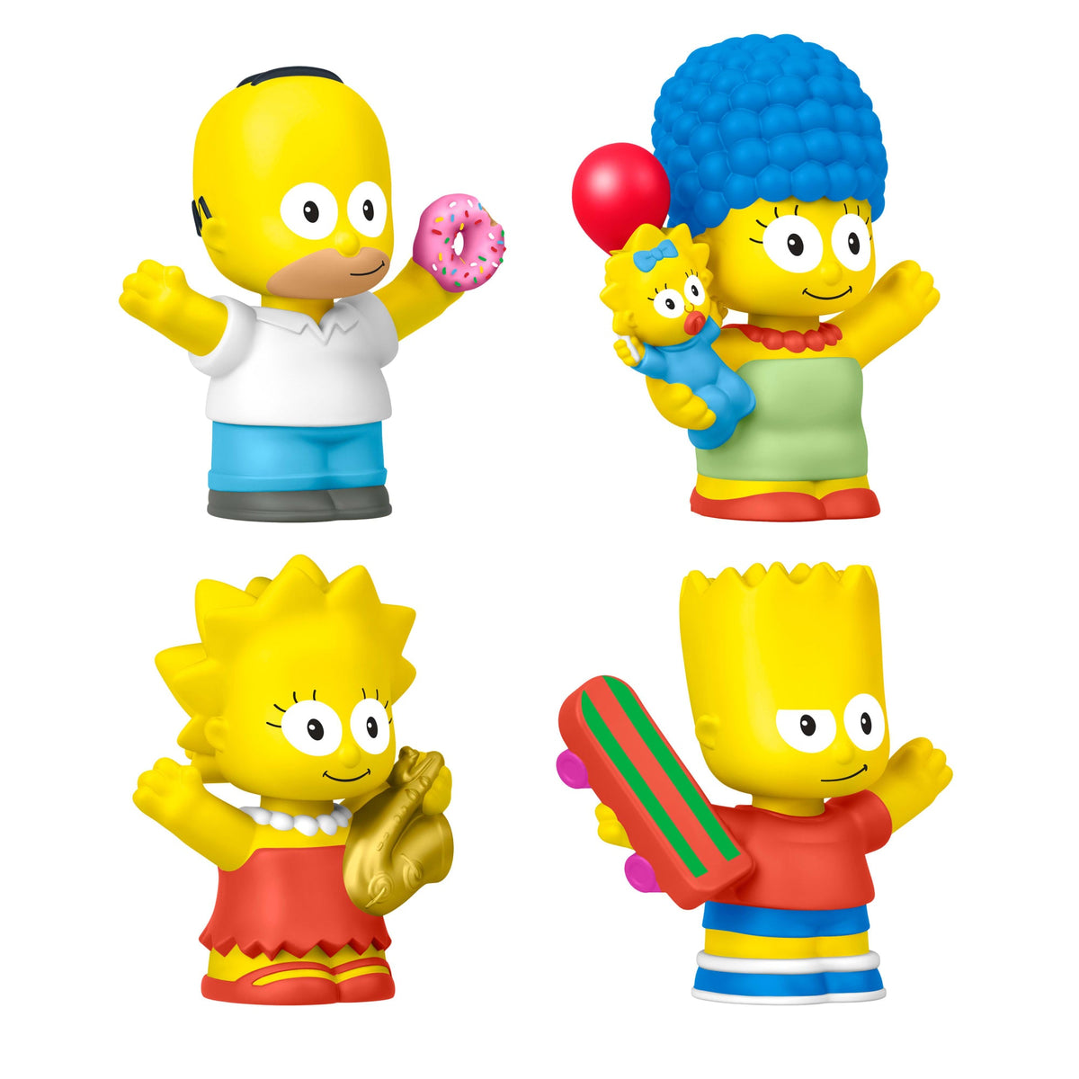 Little People Collector The Simpsons Tv Series Special Edition Set For Fans, 4 Figures
