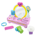 Fisher-Price Laugh & Learn Let's Get Ready Vanity Musical Playset For Baby & Toddler, 4 Play Pieces