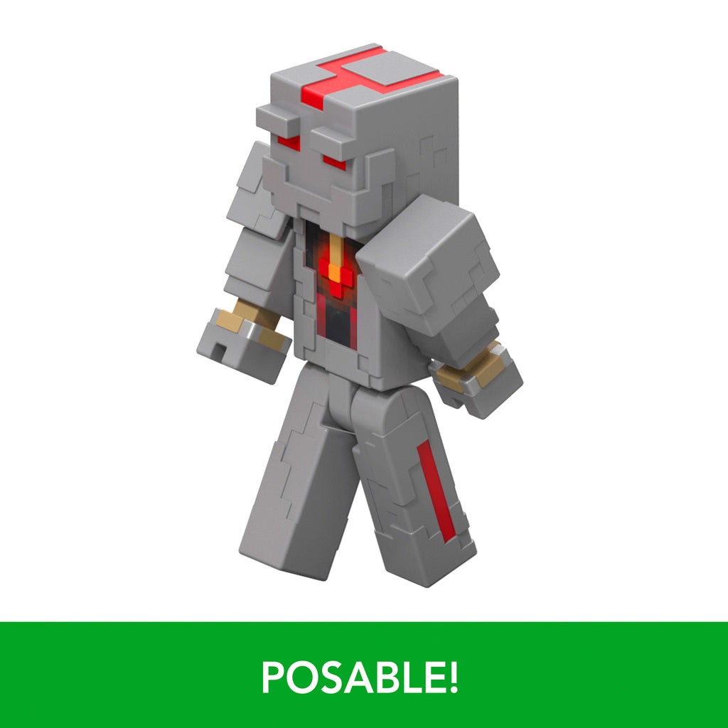 Minecraft Protector's Firework Launcher Action Figure & Accessories Set, 3.25-inch Scale Collectible