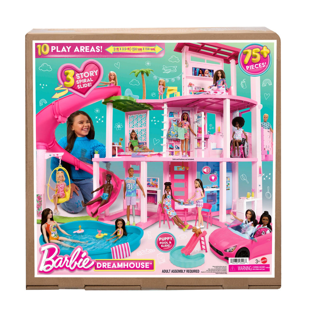 Barbie® Coffret de Jeu Maison de Rêve, 3 Étages, 75+ Éléments