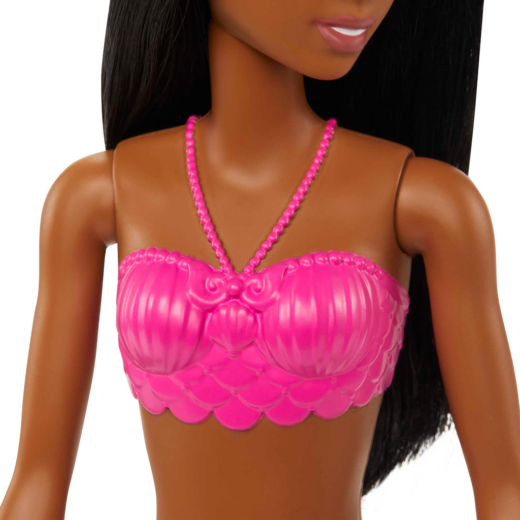 Barbie Fantasía Muñeca Sirena Aleta Morada con Rosa