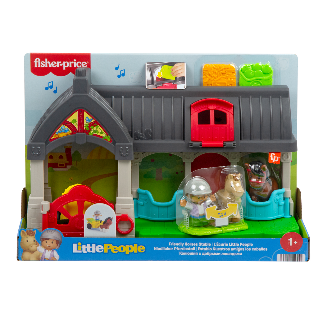 Fisher-Price-Little People-L’Écurie des Joyeux Chevaux Avec 6 Éléments