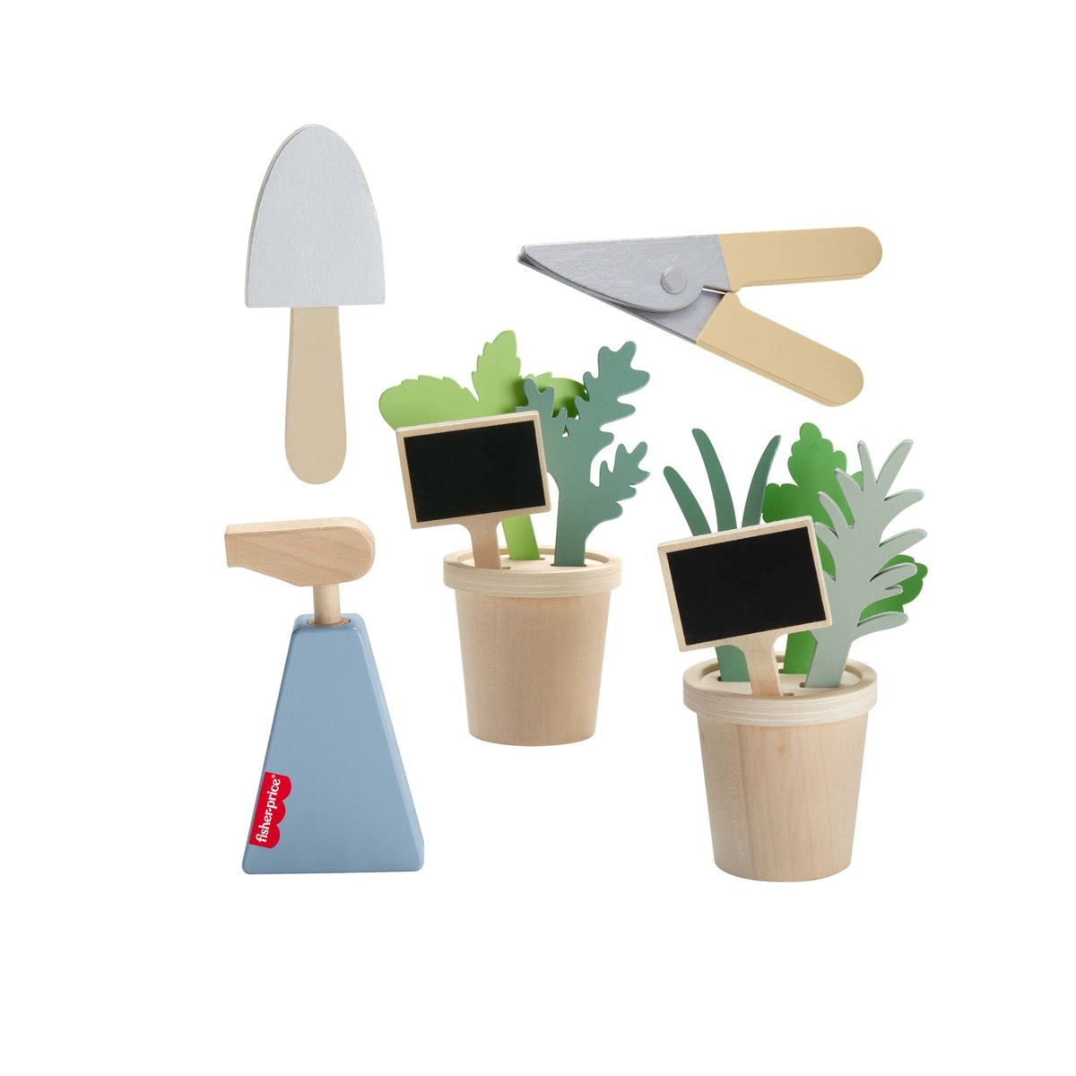Fisher-Price  Coffret Plantes en Bois, Avec Outils, 12Éléments