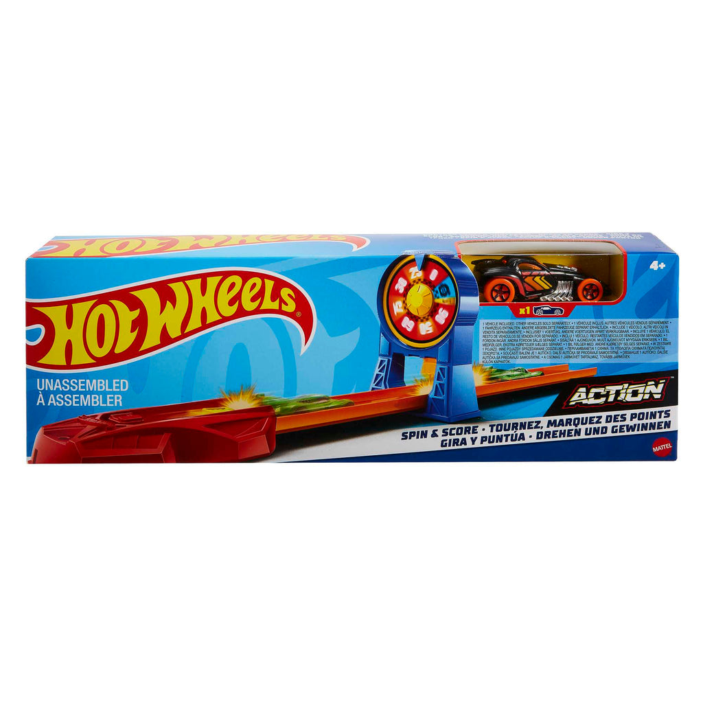 Hot Wheels Action Pista de Juguete Acrobacias Gira y Anota