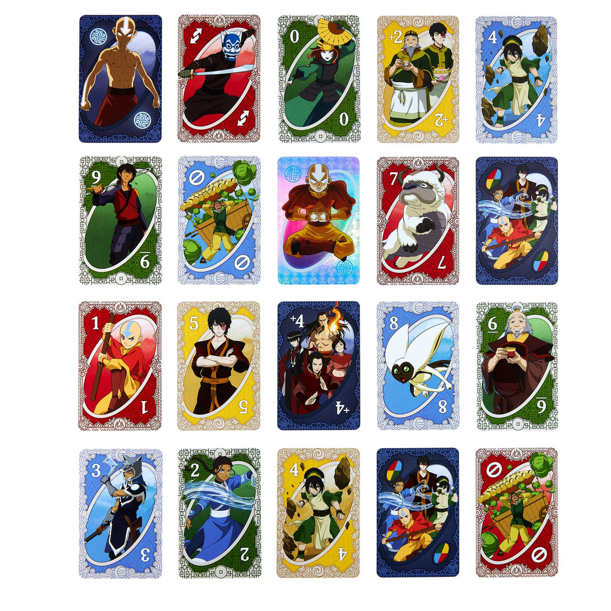 Mattel Games UNO Fandom Avatar: The Last Airbender Card Game With Collectible Foil Card For Kids, Adults & Family Night