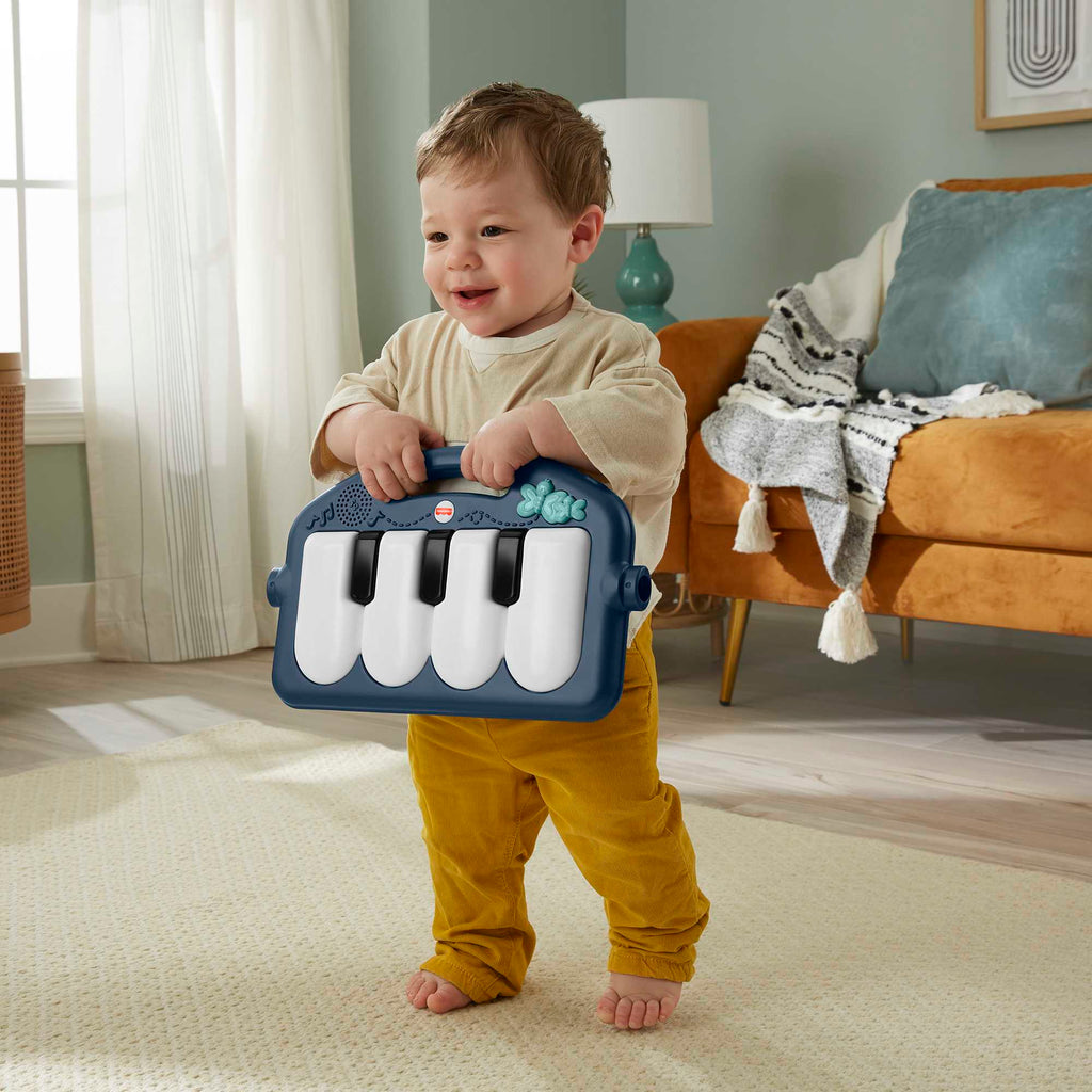 Fisher-Price Tapis Piano Tapis D’Éveil Thème Animaux de La Forêt