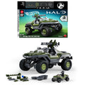 Mattel Brick Shop Hot Wheels Halo UNSC M12 Warthog Building Toy Kit (935 Pieces), For Collectors