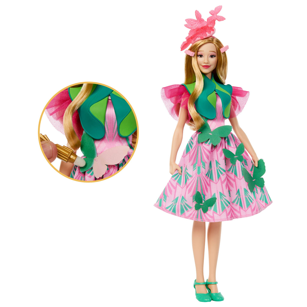 Universal Pictures’ Wicked Get Ready With Glinda Doll Set With 8 Accessories & Color Change Fun