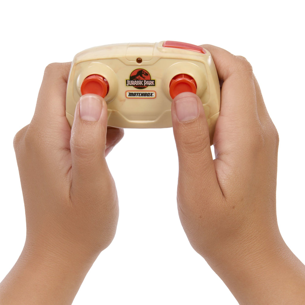 Matchbox-Véhicule Télécommandé Chasseur de Dinos Jurassic Box
