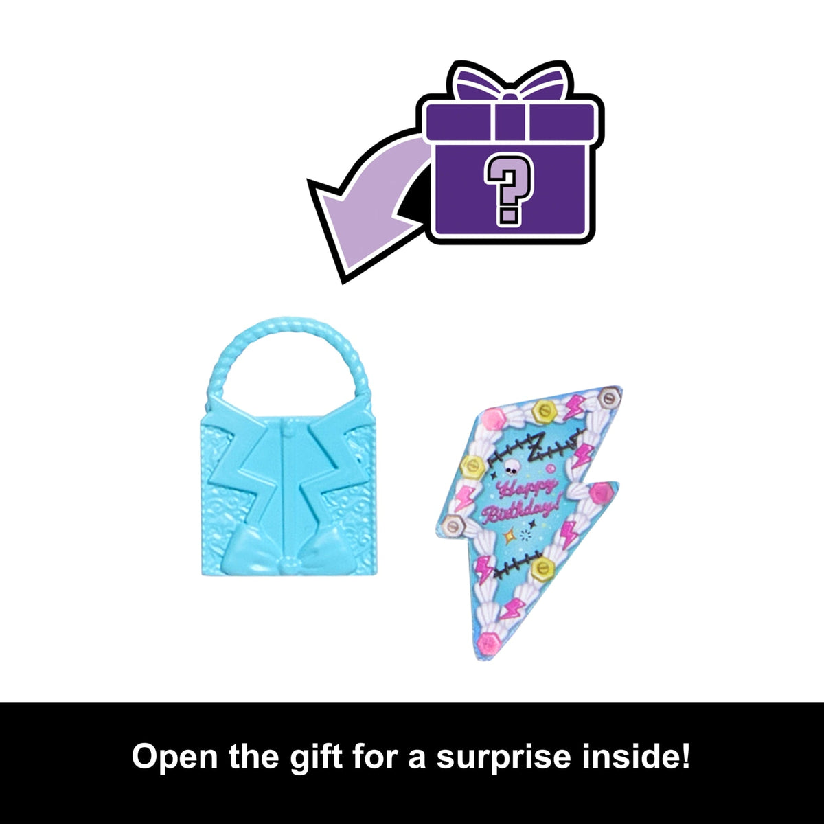 Monster High Scary Sweet Birthday Frankie Stein Doll in Party Dress With Balloon & Gift