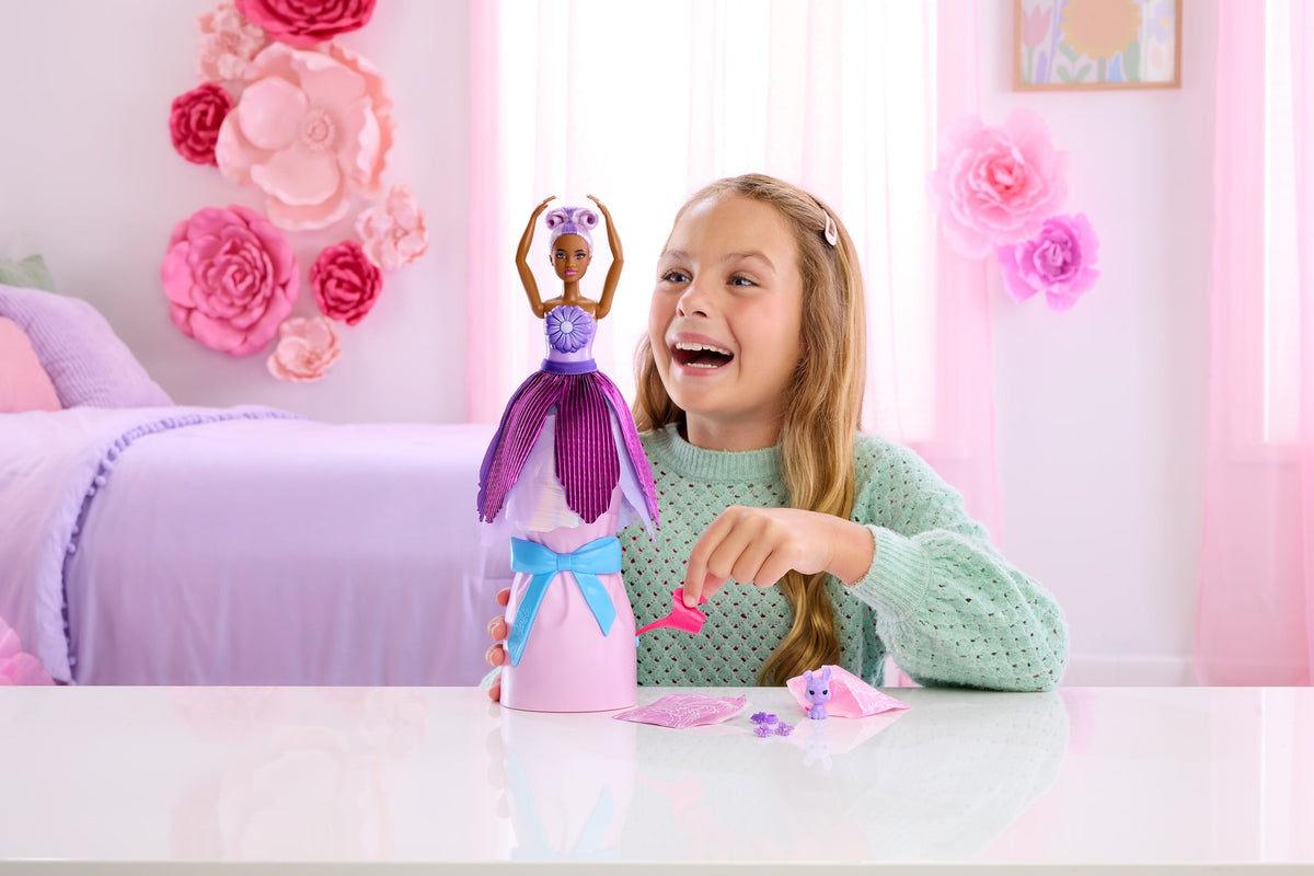 Barbie Petal Pop Boneca Barbie Reveal Margarida Roxa