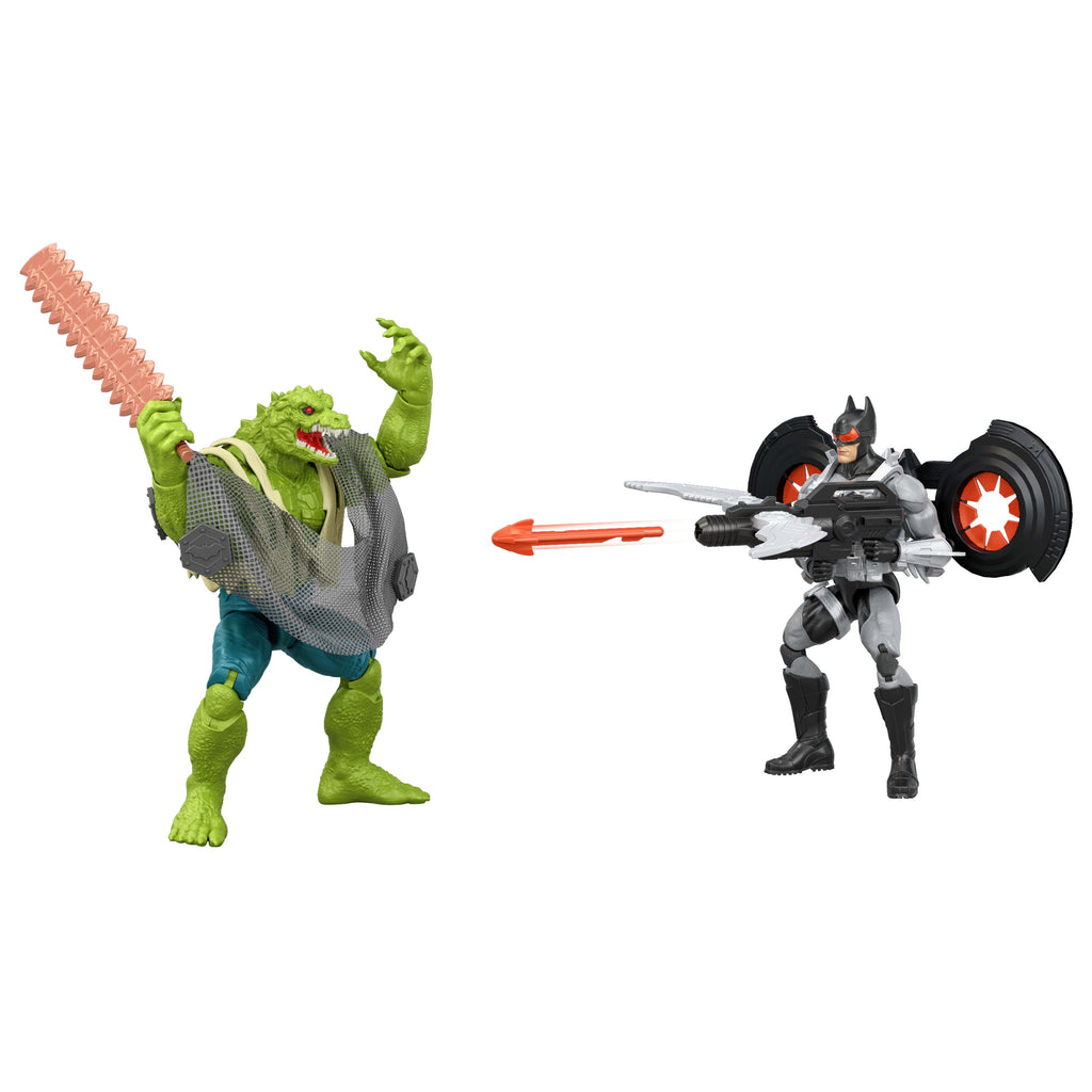 DC Premier Batman vs Killer Croc 2 Pack, 6.5 Inch Scale 22 Points Articulation & Accessories