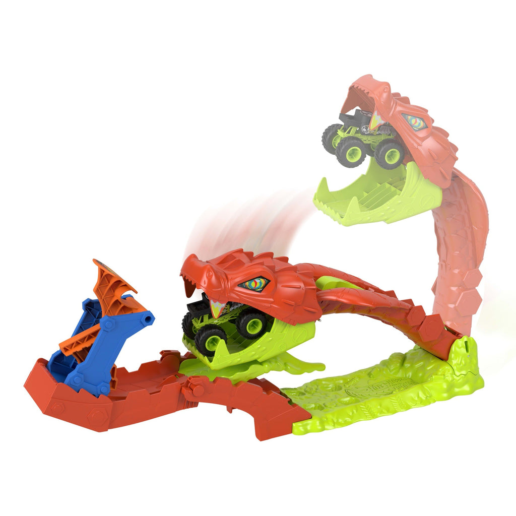 Hot Wheels Coffret Monster Trucks L’Attaque du Serpent