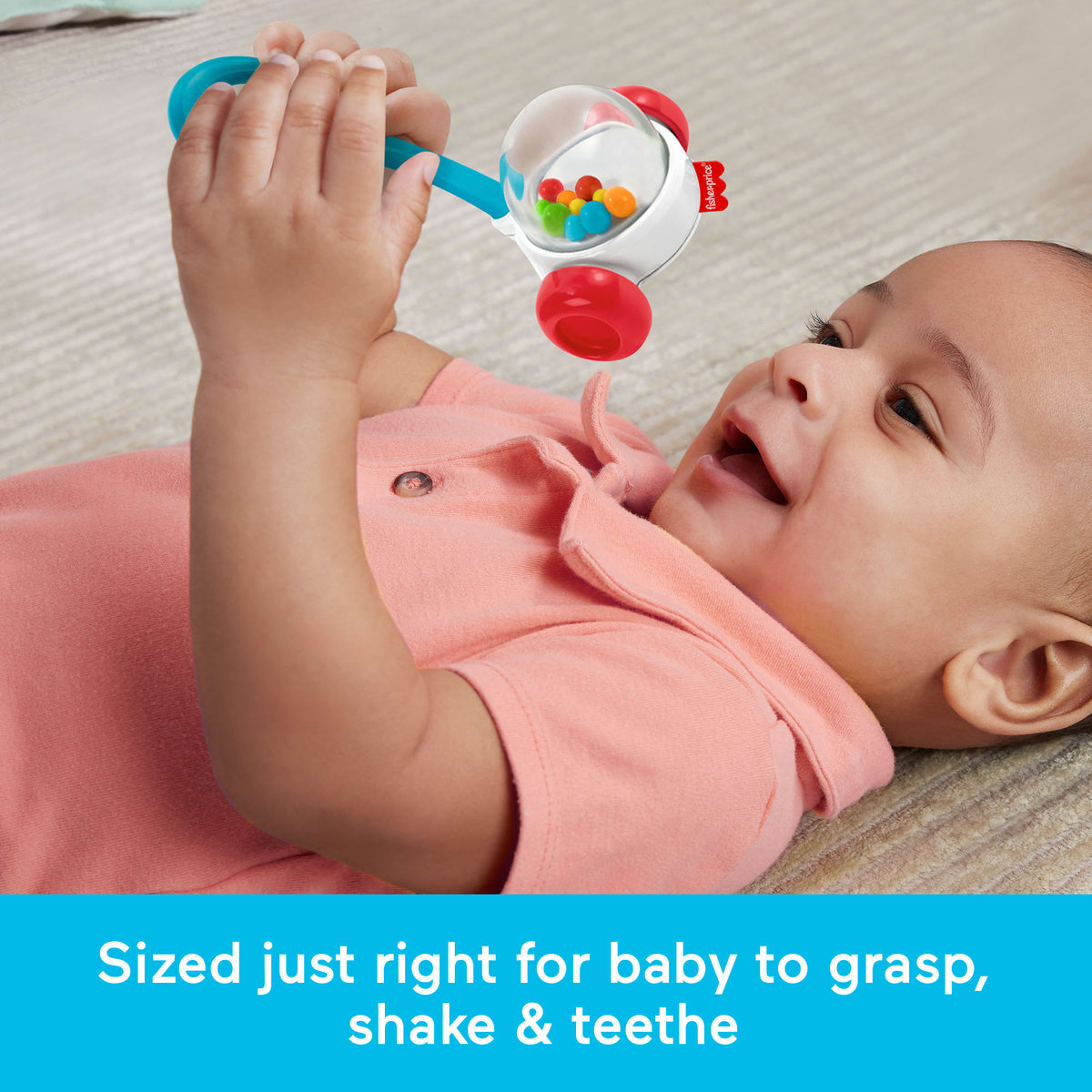 Fisher-Price Newborn Classic 2-Pack, Baby Rattle & Sensory Activity Toys For Developmental Play