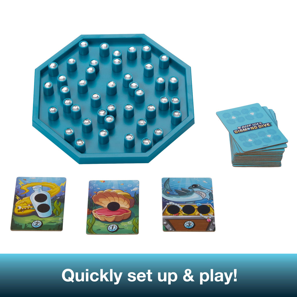 Deep Sea Diamond Dive Family Board Game For Kids And Adults With Easy Rules And Quick Gameplay