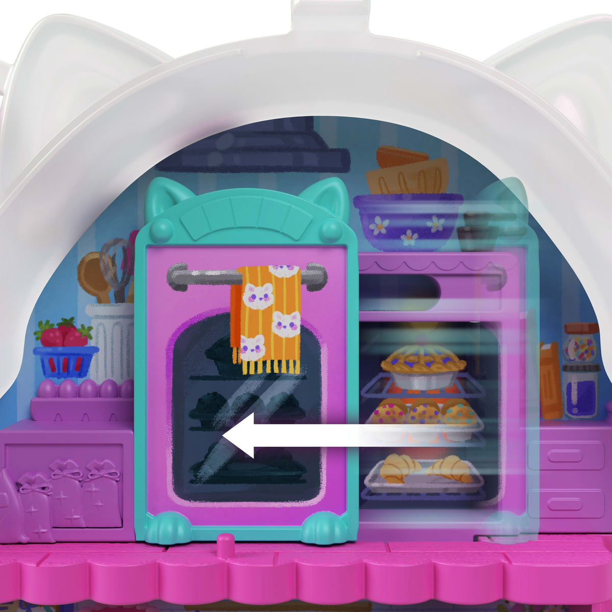 Polly Pocket Conjunto de Brinquedo Compacto Bolo Gatinho