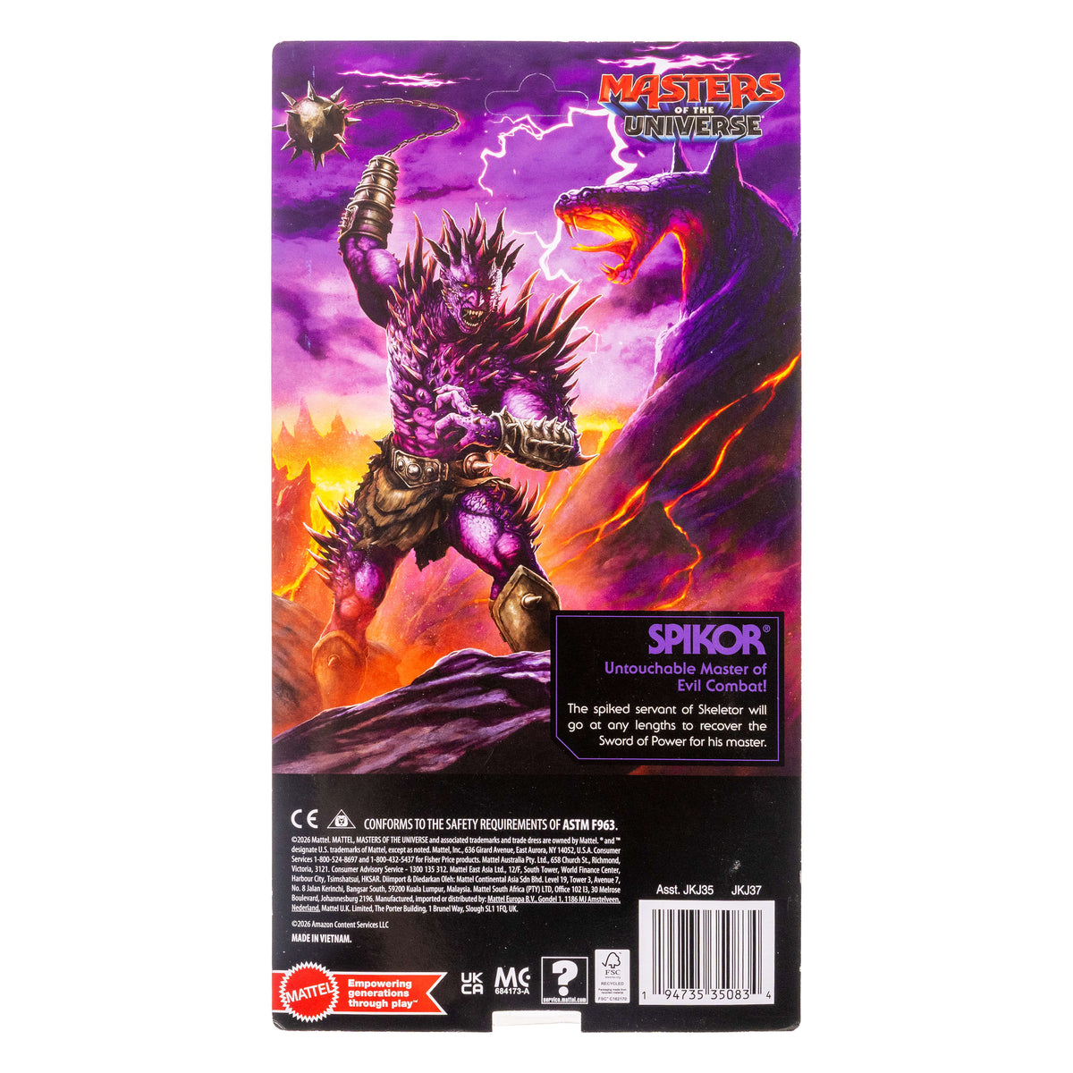 Masters Of The Universe Origins Spikor 2026 Movie 5.5 Inch Action Figure Villain Toy