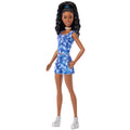 Barbie Fashionistas Style Doll #248 in Blue Floral Shorts, Blue Floral Top, Black Hair