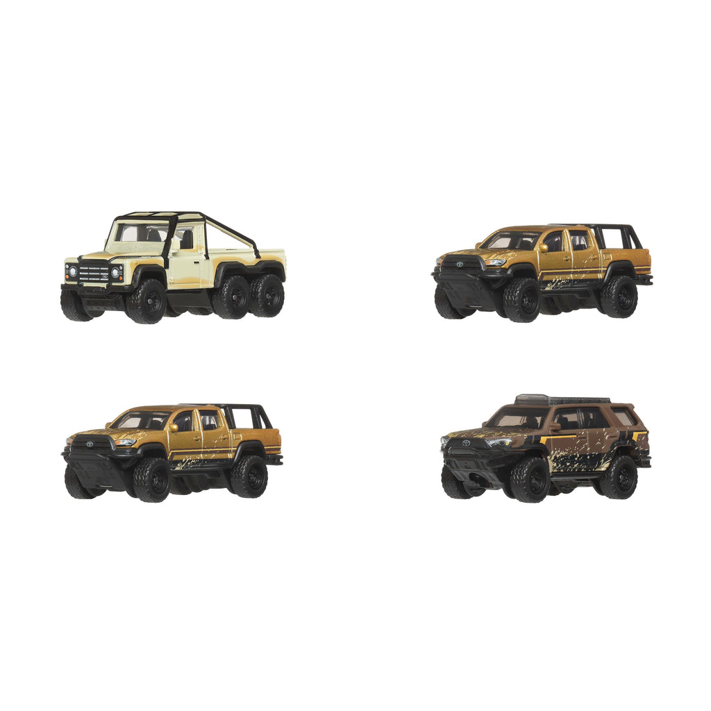 Matchbox Desert Chase Escape 4-Pack Of 1:64 Scale Die-Cast Vehicles From The Movie, Collectible Set