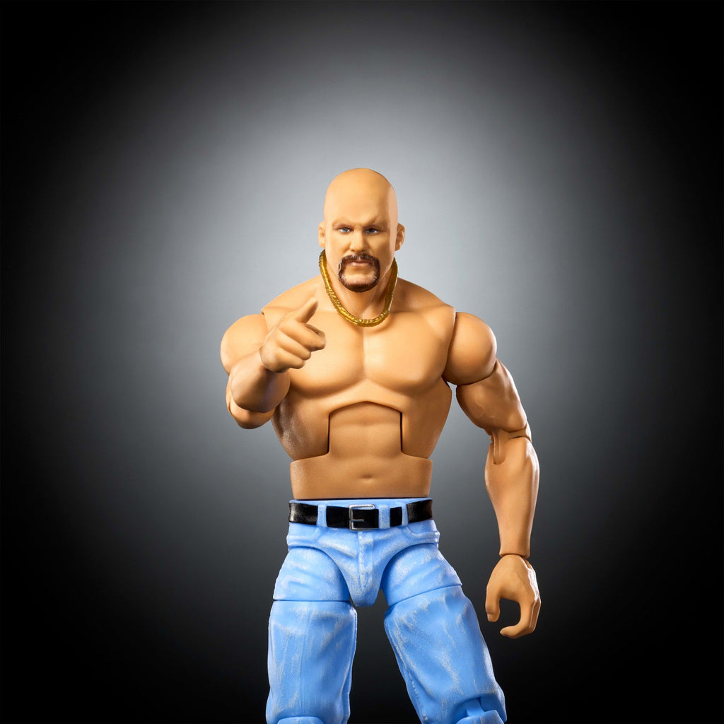 WWE Elite Legends “Stone Cold” Steve Austin Action Figure & Accessories, Series 30 6-Inch Set