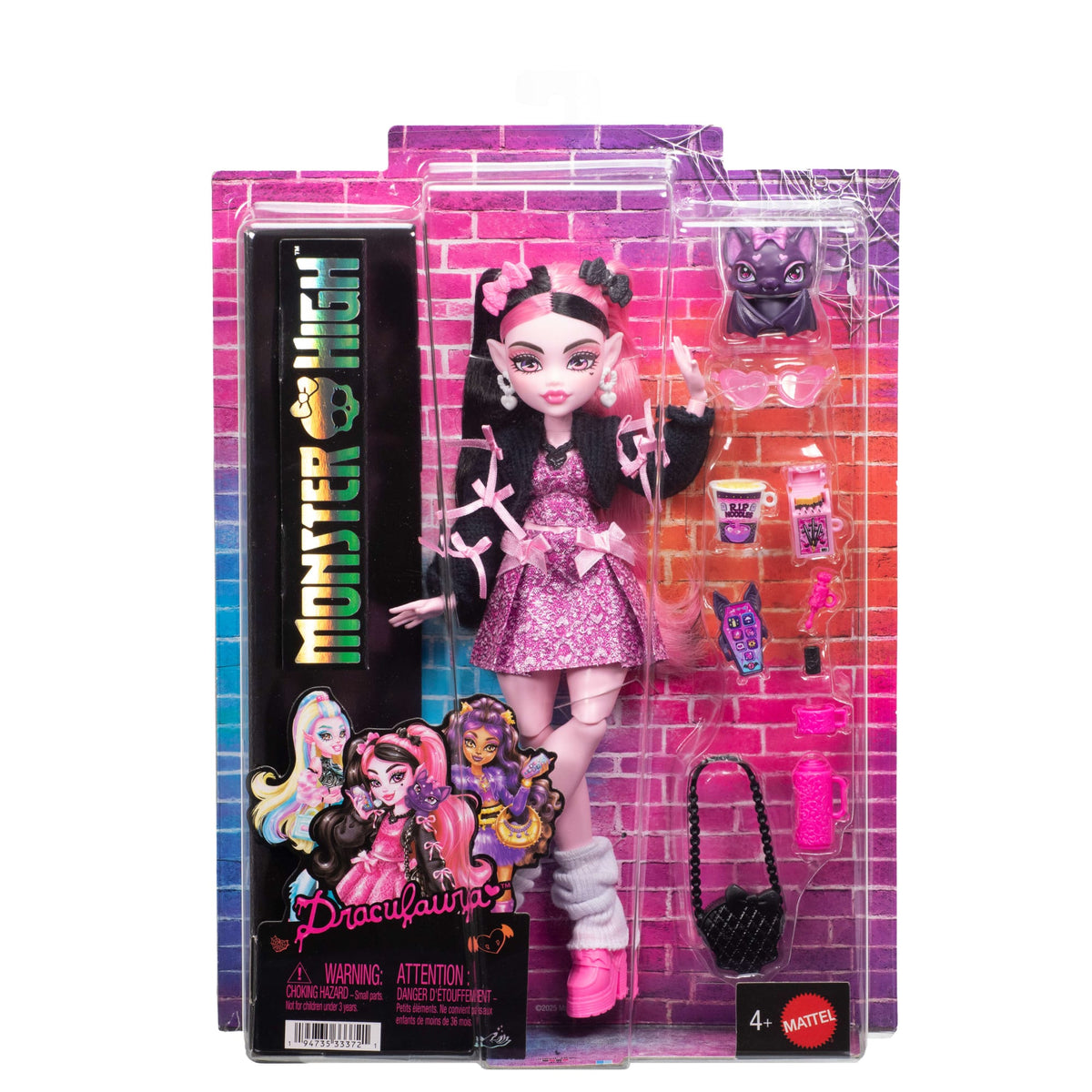 Monster High Muñeca Look Monstruoso Draculaura