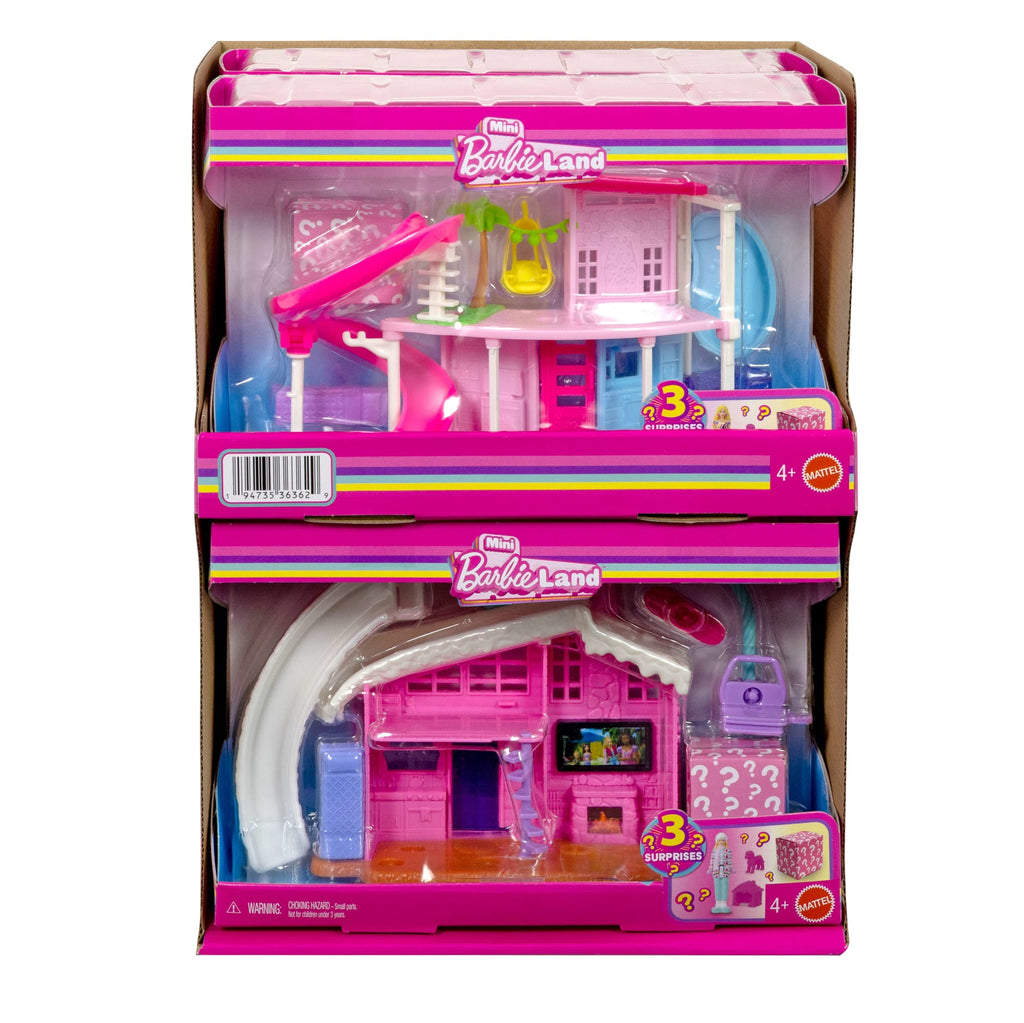 Barbie Mini Barbie Land Doll & House Set, 1.5-Inch Doll, Furniture & Accessories