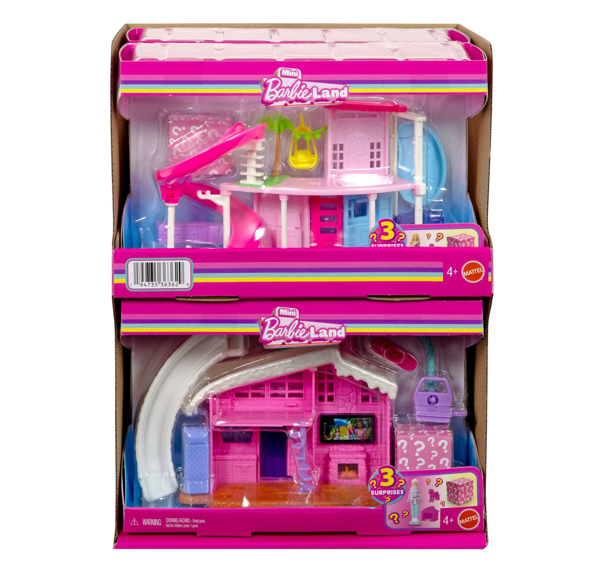 Barbie Mini Barbie Land Doll & House Set, 1.5-Inch Doll, Furniture & Accessories