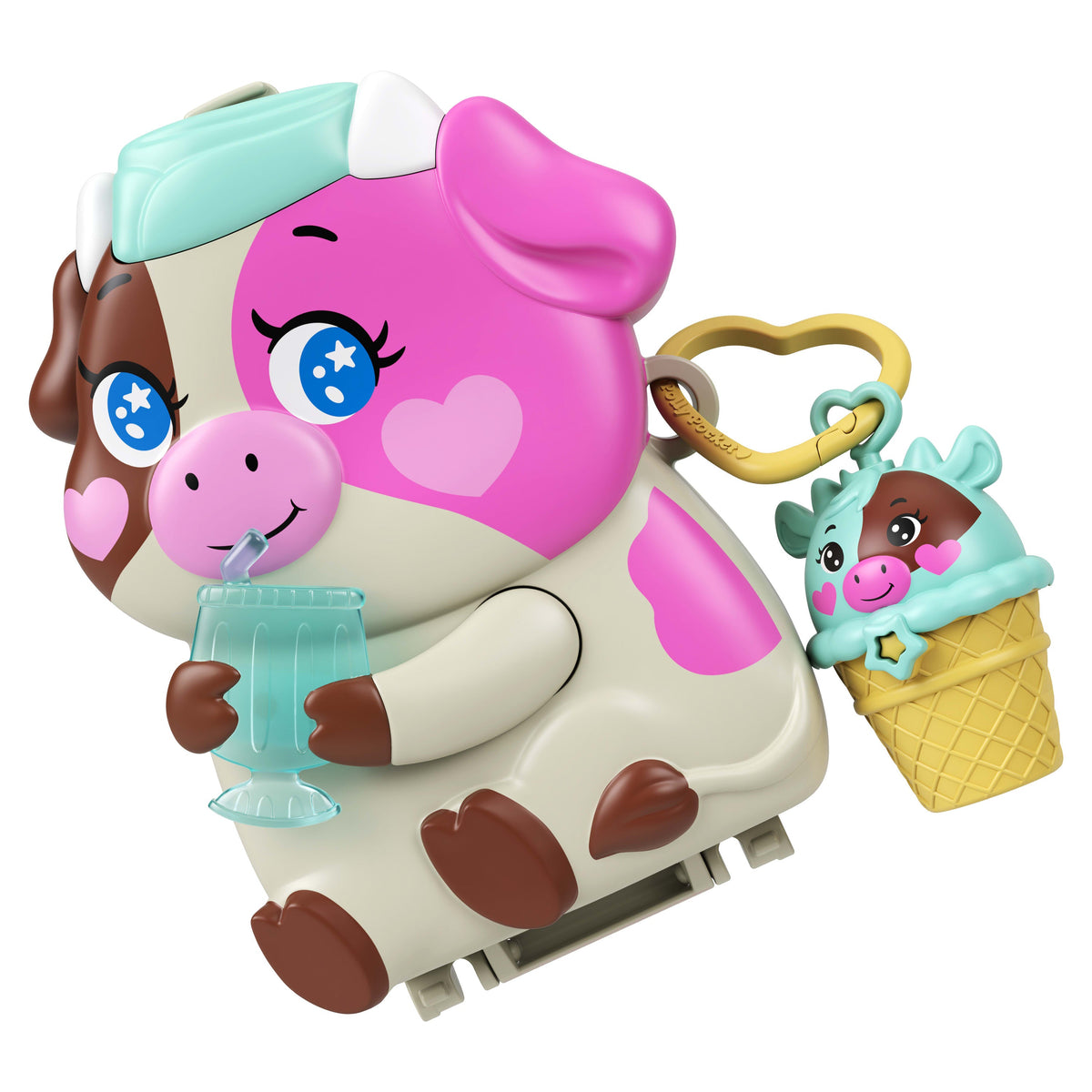 Polly Pocket Set de Juego Compacto Vaca Napolitana