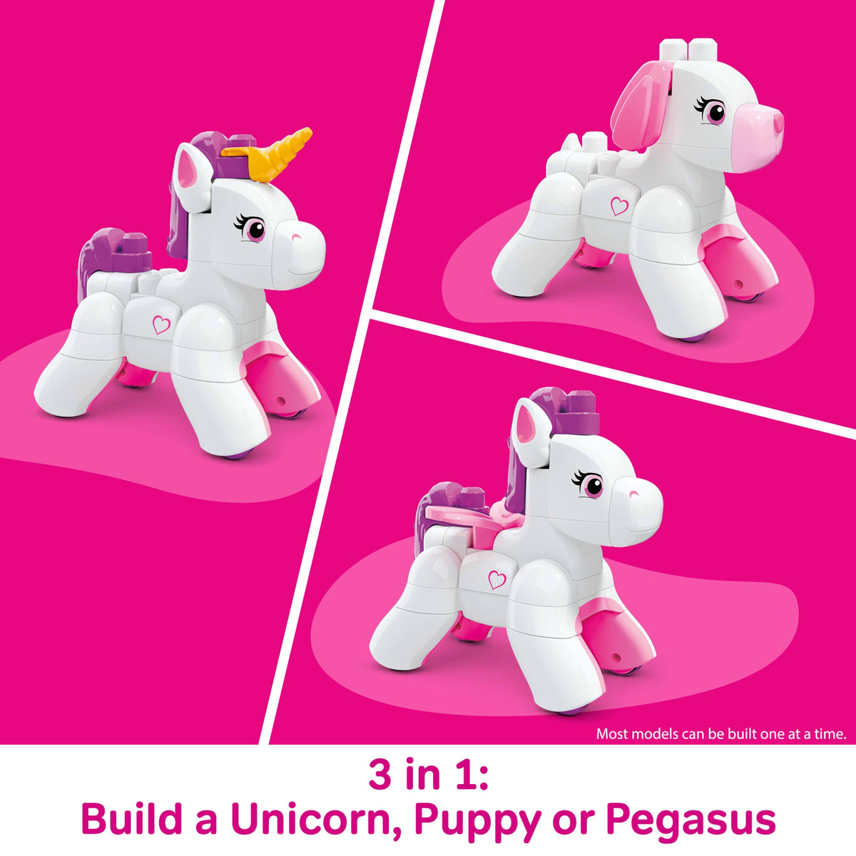 MEGA BLOKS Build & Enchant Unicorn Block Toy (26 Pieces) For Kids