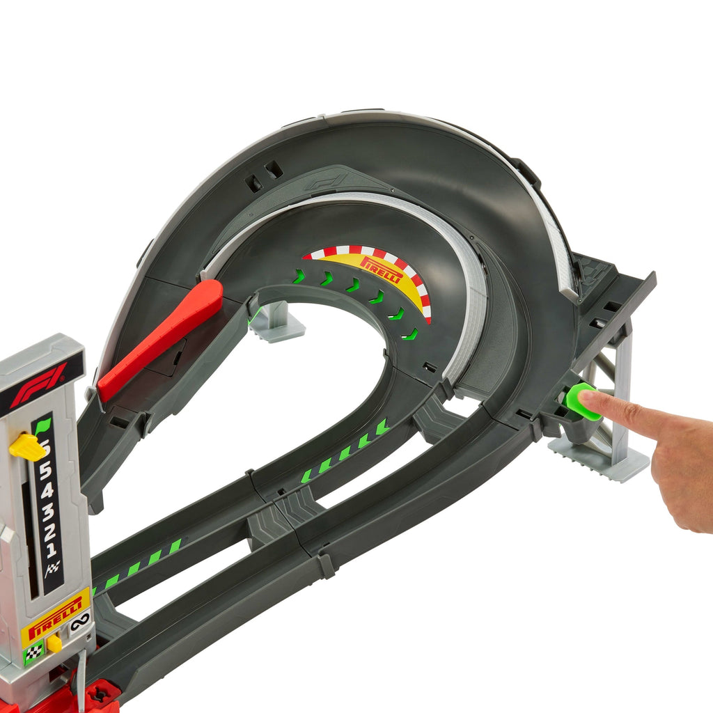 Hot Wheels Monster Trucks-Coffret Piste Dragon Sharks Vs. Dinos