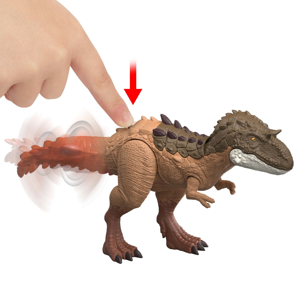 Jurassic World Gigantic Thrashers Gorgosaurus Dinosaur Action Figure Toy, 2 Attacks & EVolve Feature
