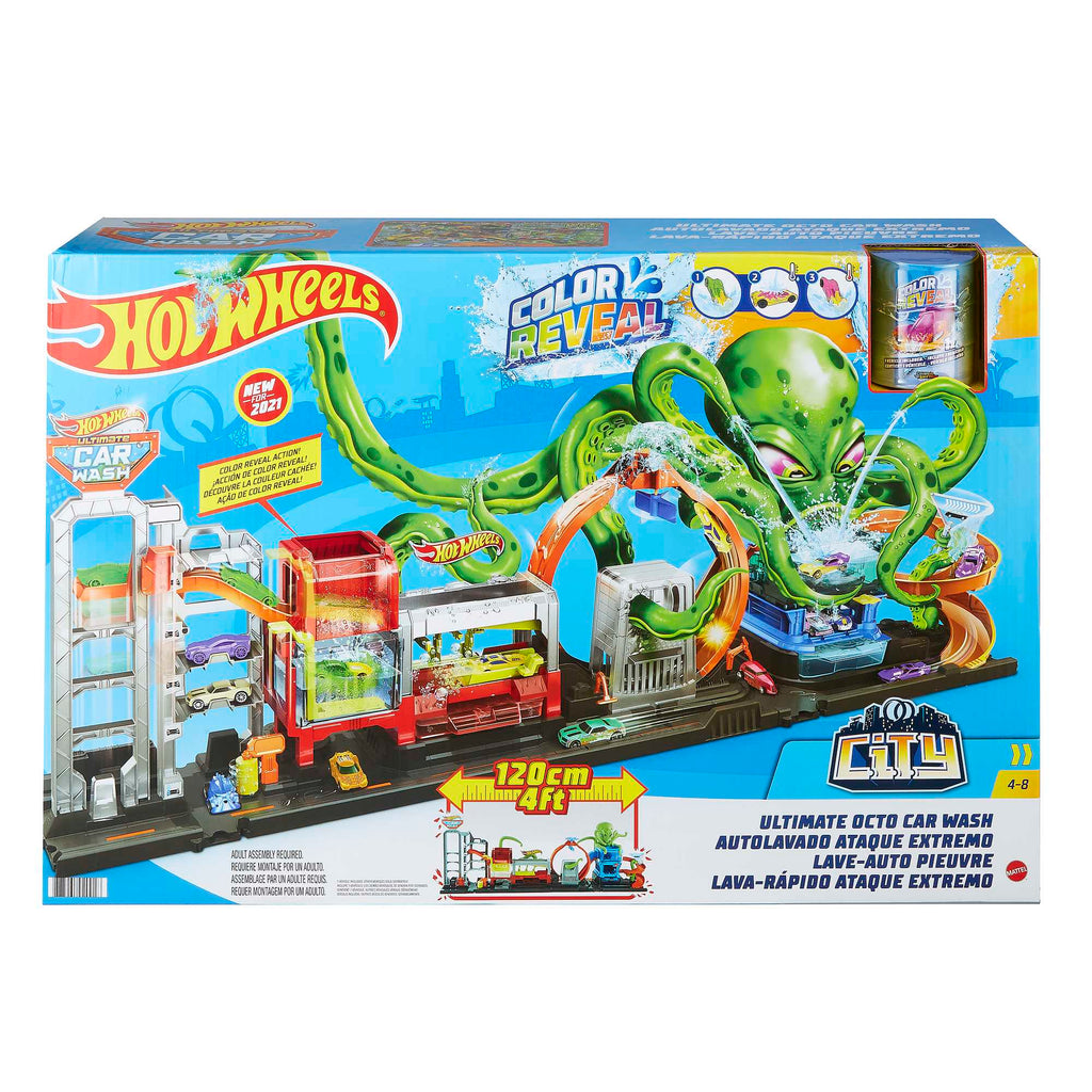 Hot Wheels City Station de Lavage Ultime Pieuvre