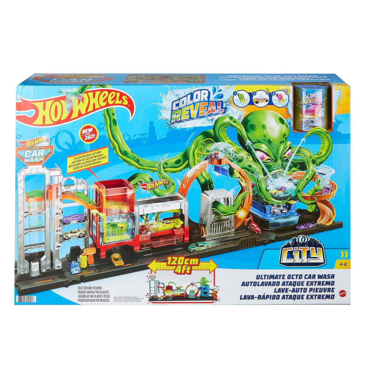 Hot Wheels City Station de Lavage Ultime Pieuvre