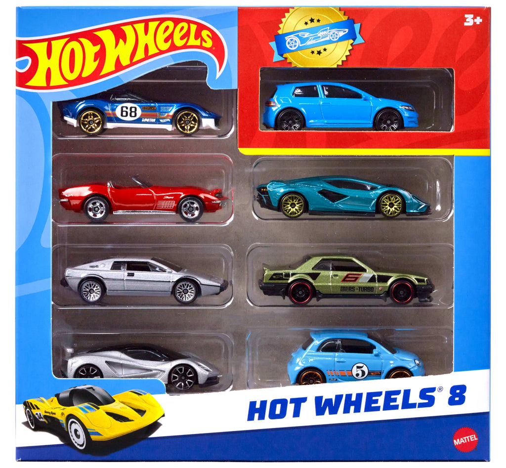 Hot Wheels Véhicules de Base Coffret de 8
