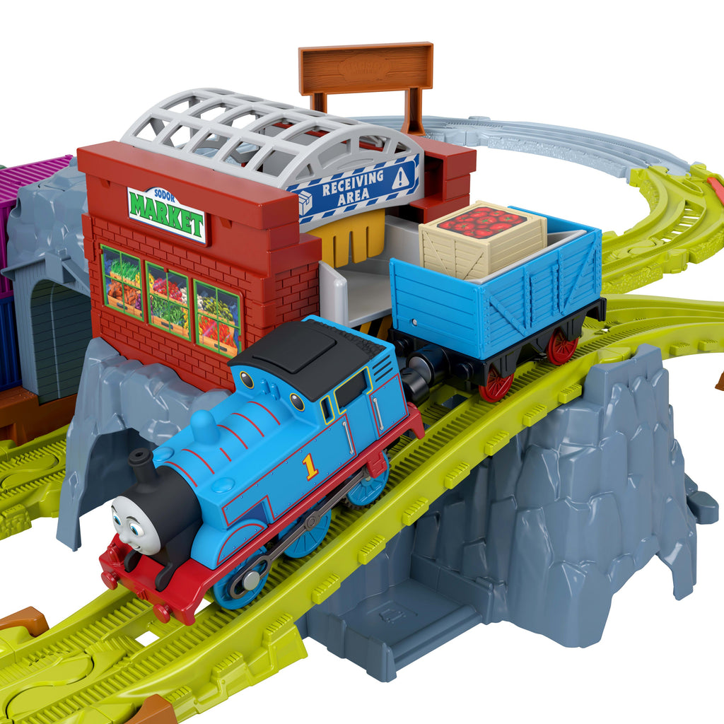 Thomas & Friends T&F Tracks Pista de Juguete Pista Motorizada del Muelle de Cranky