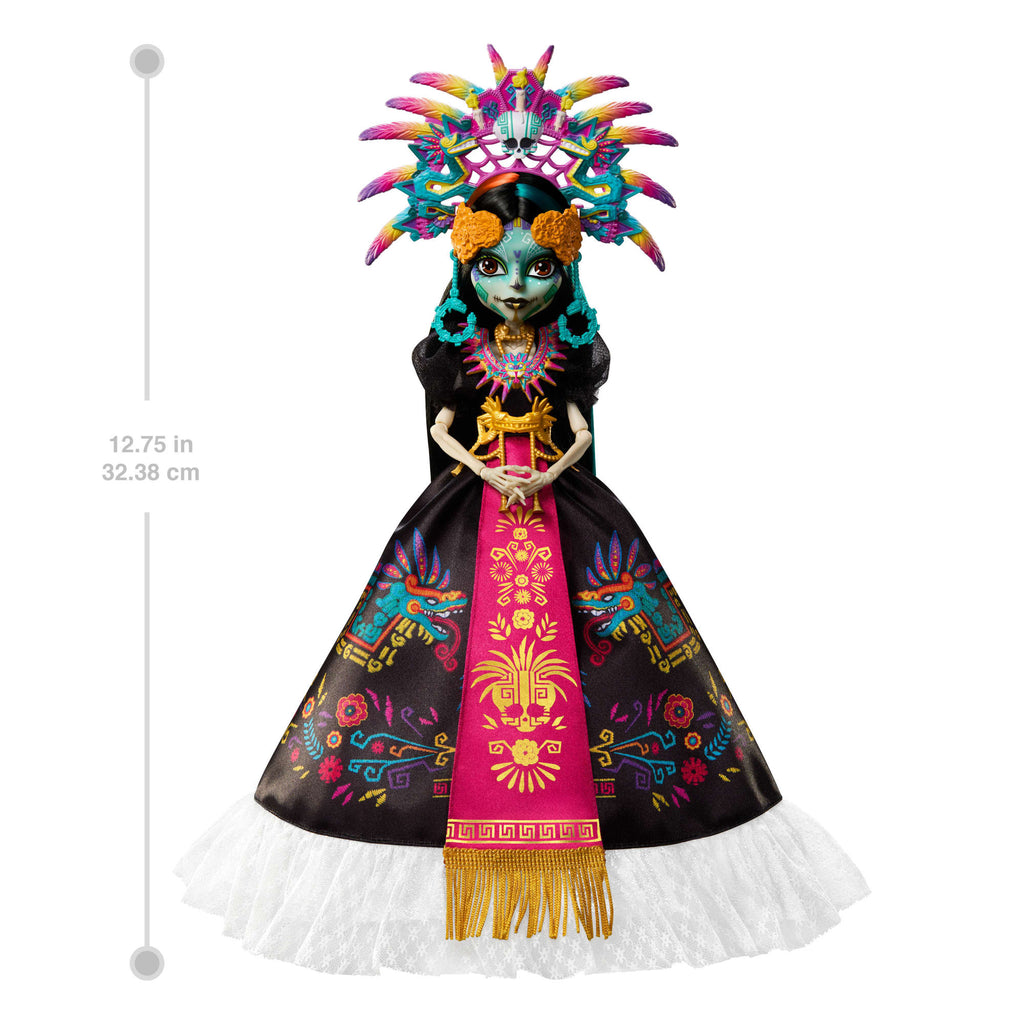 Monster High Skelita Calaveras Collectible Doll, Día De Muertos 2025, Aztec-inspired Gown