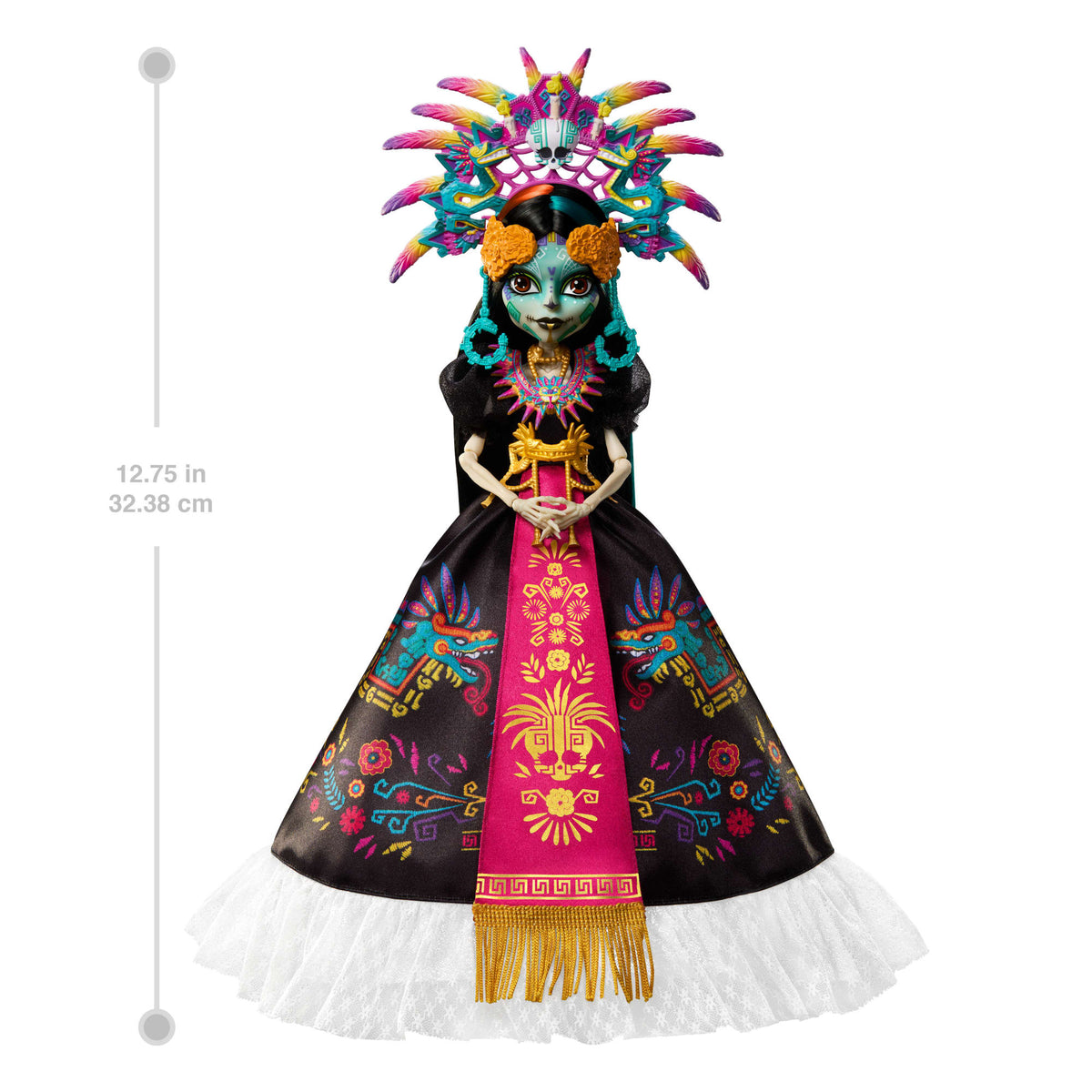 Monster High Skelita Calaveras Collectible Doll, Día De Muertos 2025, Aztec-Inspired Gown