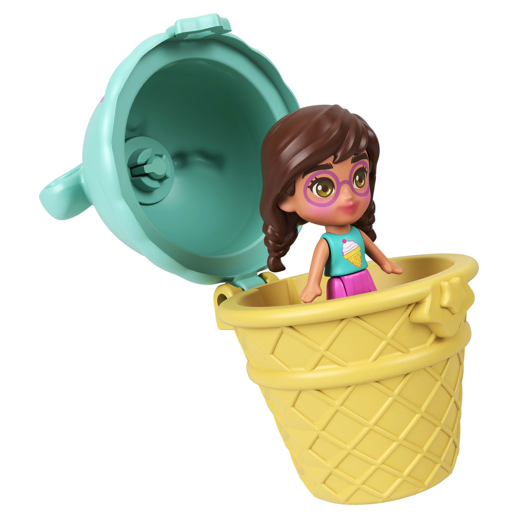 Polly Pocket Set de Juego Compacto Vaca Napolitana