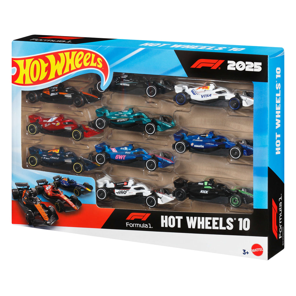 Hot Wheels-Coffret 10 Voitures de Formule 1