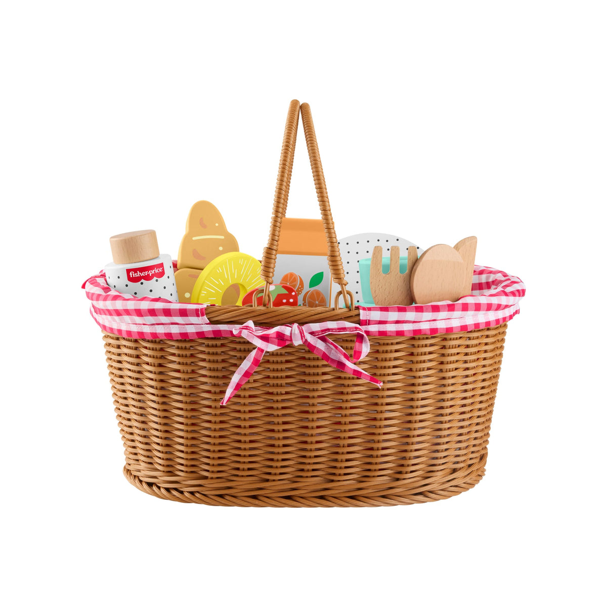 Fisher-Price Brinquedo para Bebês Cesta de Piquenique de Madeira