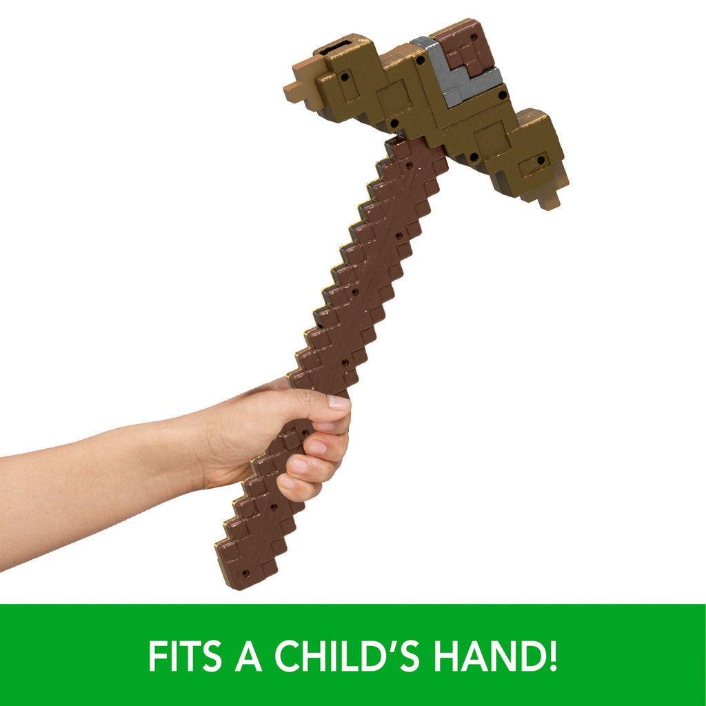 Minecraft Click & Switch Sword & Pick-Axe, Transforming Kid-Sized 2-In-1 Toy For Role-Play & Costumes