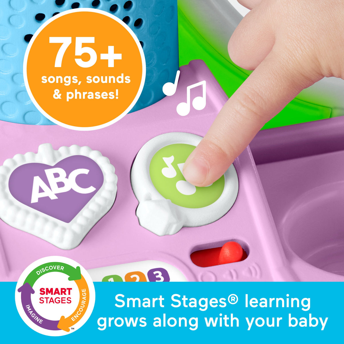 Fisher-Price Laugh & Learn Let's Get Ready Vanity Musical Playset For Baby & Toddler, 4 Play Pieces