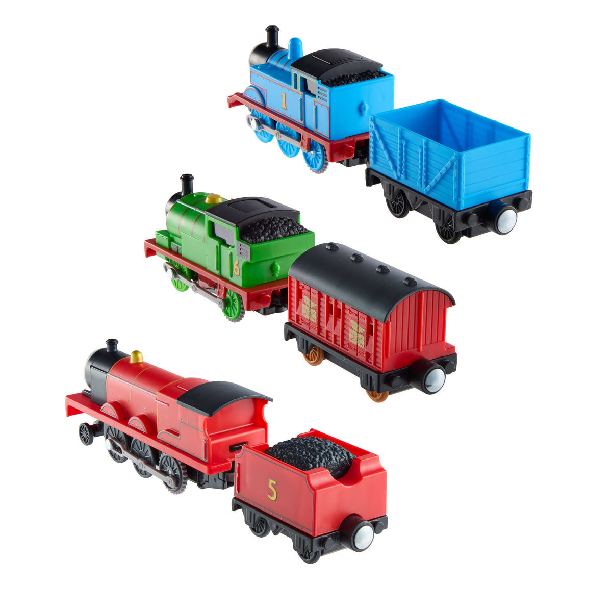 Thomas & Friends By Fisher-Price Motorized Engine Multipack, Battery-Powered Thomas, Percy & James