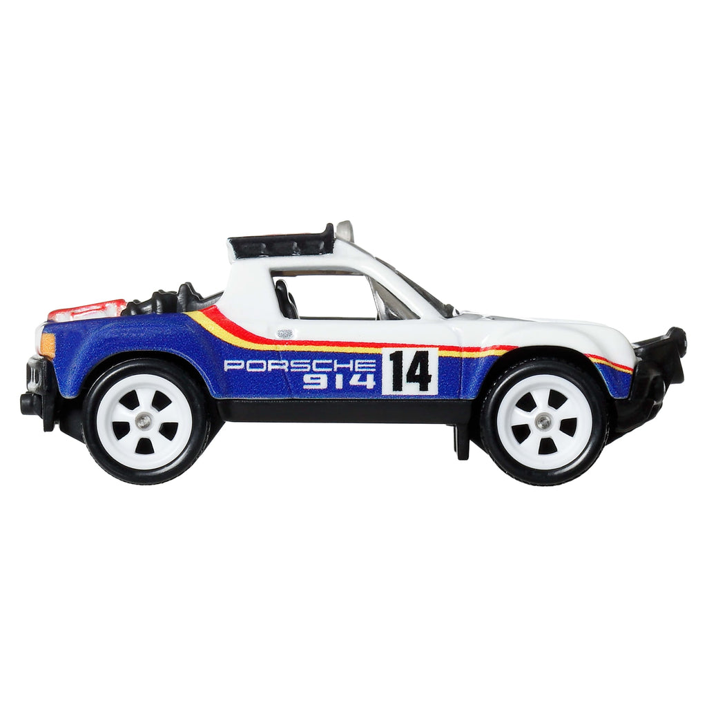 Hot Wheels Car Culture Premium 1:64 Scale Die-Cast Toy Porsche 914 Safari, Thrill Climbers