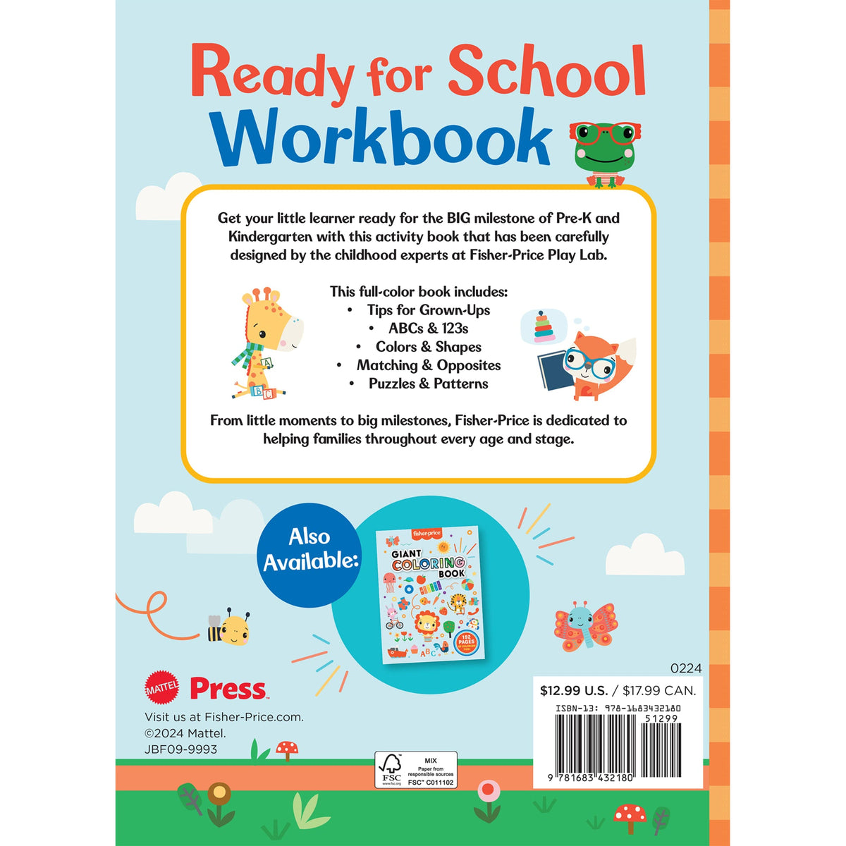 Fisher-Price: Ready For School Workbook