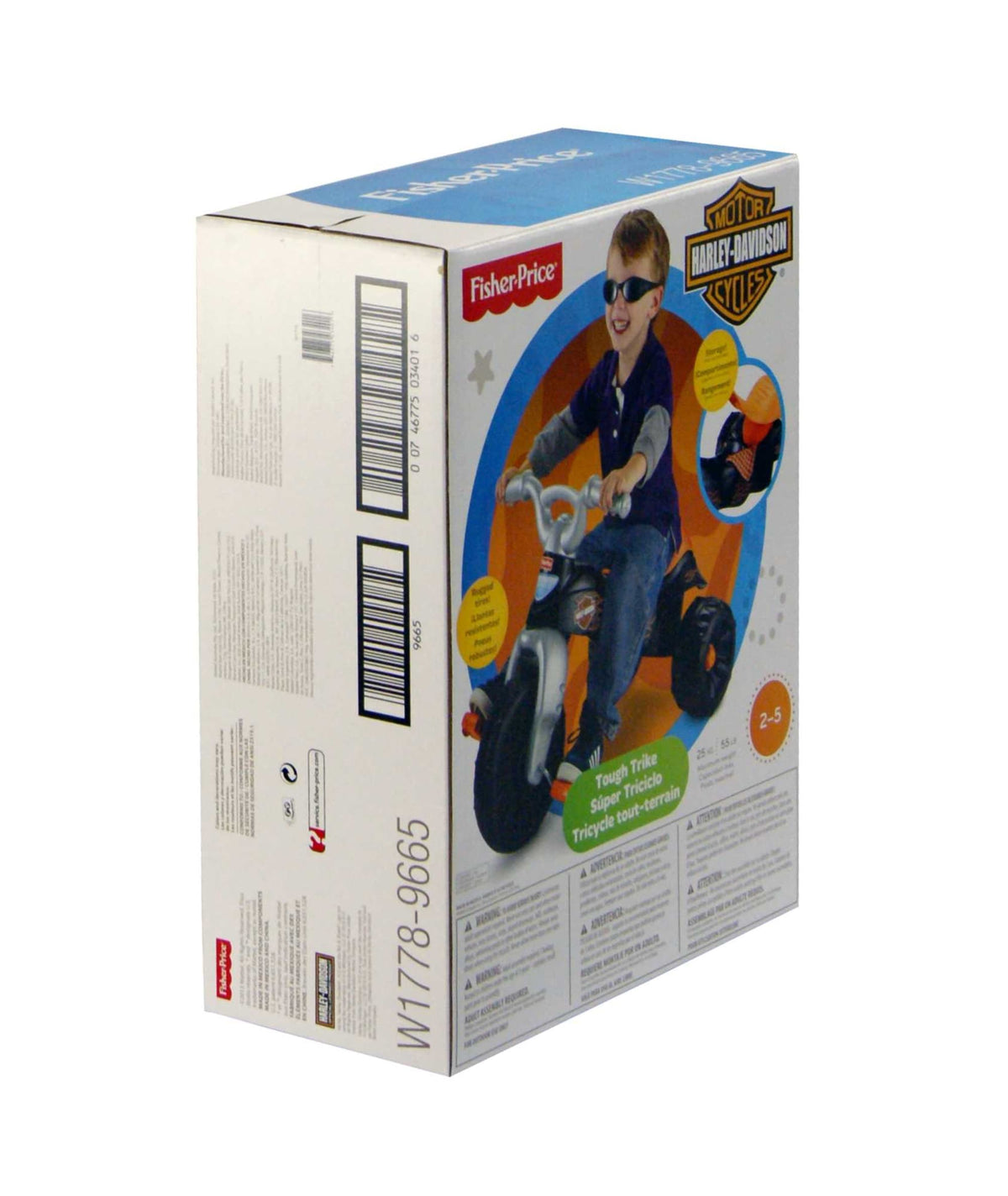 Fisher-Price Harley-Davidson Tough Trike Toddler Tricycle With Handlebar Grips