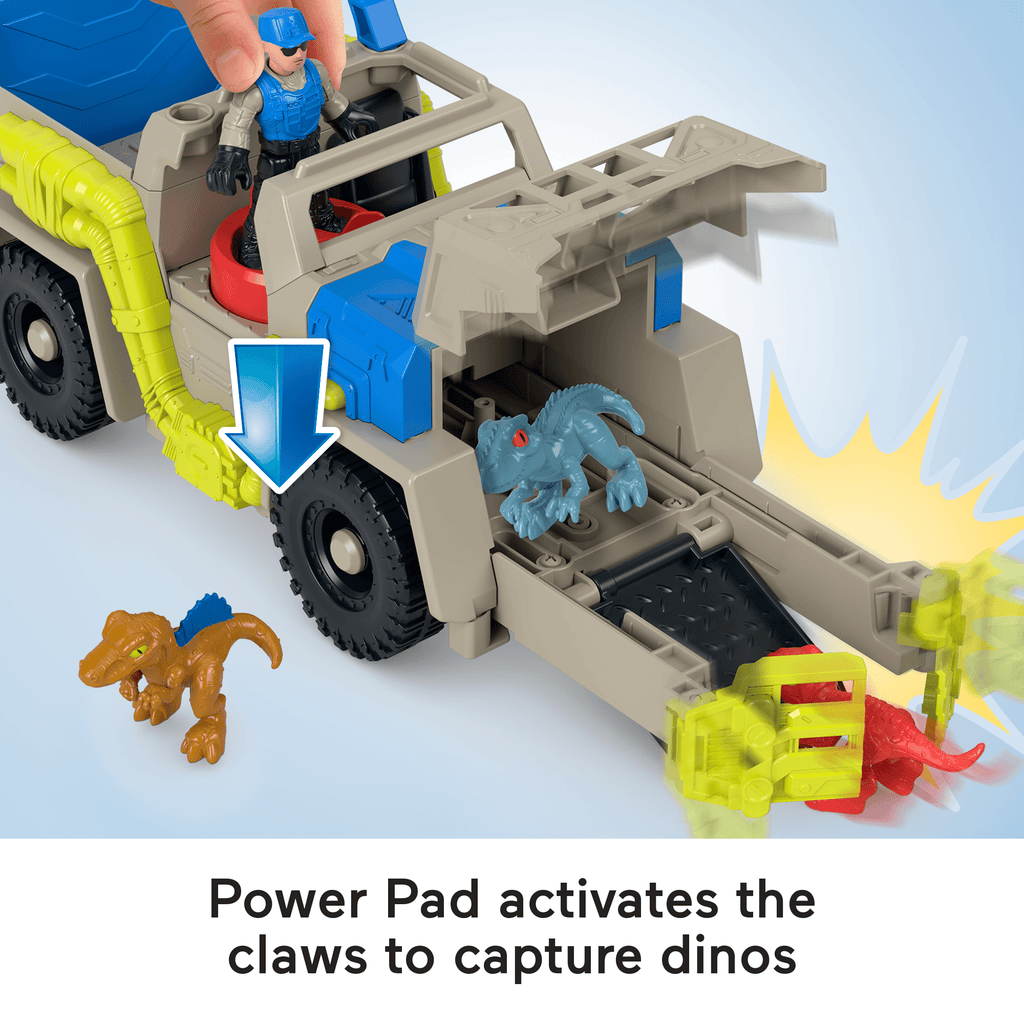 Imaginext Jurassic World Vehículo de Juguete Rastreadora de Dinosaurios
