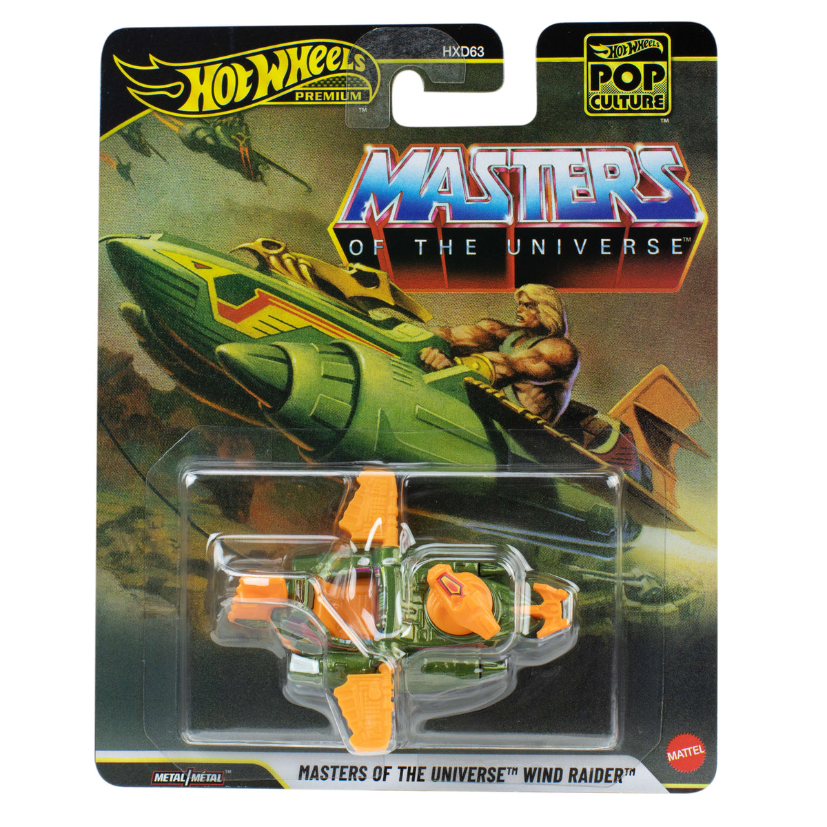 Hot Wheels Collector Vehículo de Colección Auto Cultura Pop Masters of the Universe Jinete del Viento