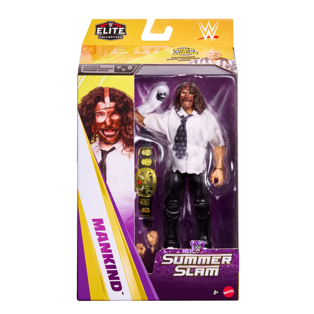 WWE Elite Collection Premium Live Event Mankind Action Figure Set, Summerslam Series Collectible