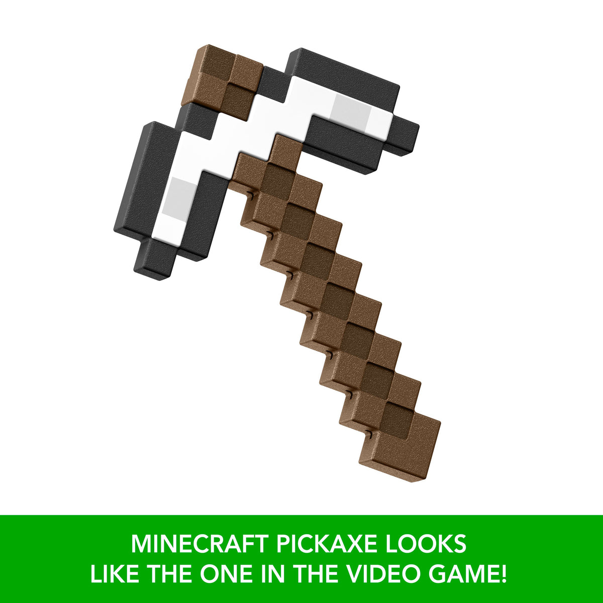 Minecraft Iron Pickaxe Battle Toy, Kid-Sized For Role-Play & Costumes, Inspired By The Video Game